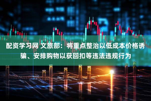 配资学习网 文旅部：将重点整治以低成本价格诱骗、安排购物以获回扣等违法违规行为